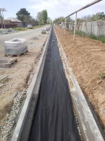 В селе Зензели Лиманского округа на улице Кирова завершаются работы по благоустройству